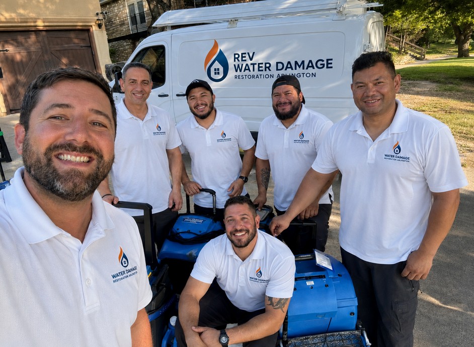 Restoration crew with equipped van